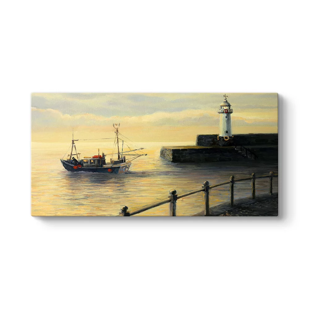 Barselona Port Vell Eski Liman Tablosu - Model 5